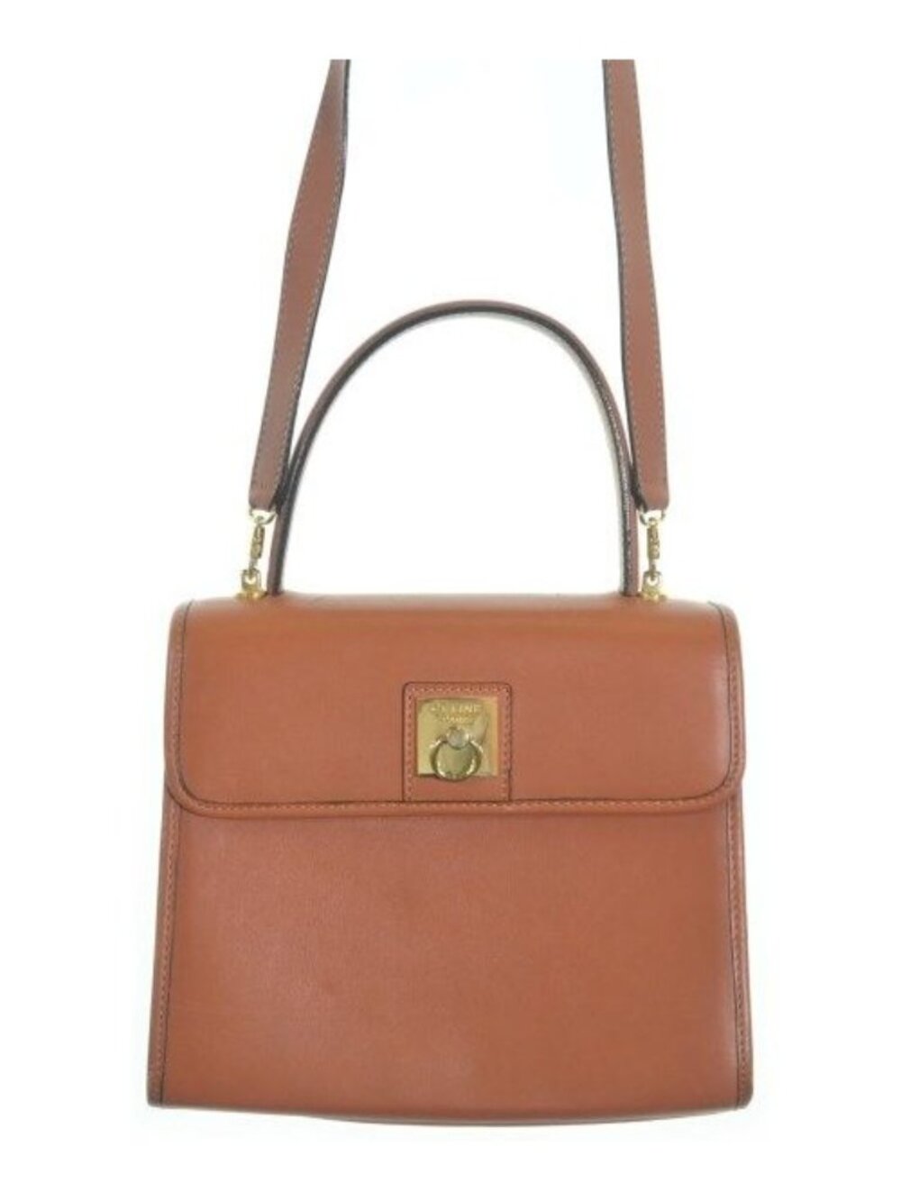 Celine Leather 2-Way Shoulder Bag